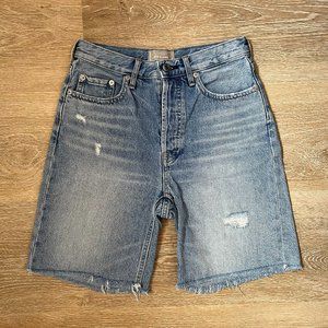Everlane High Rise Jean Short Light Wash
